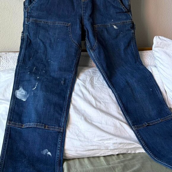 Carhartt double knee overalls jeans Women's Small - Picture 4 of 5